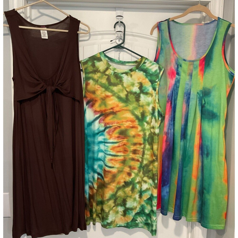 NWOT Mark  & Unbranded Women's Midi Tank Summer Dress Lot of 3 Size Large